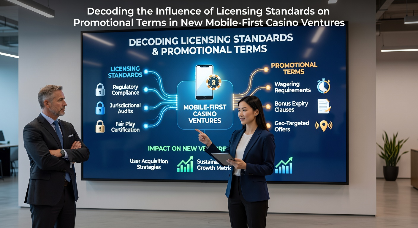 Illustration showing licensing documents and mobile casino interfaces side by side